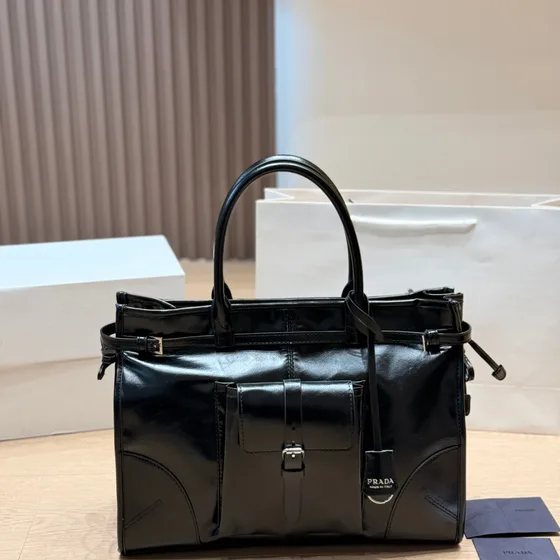 Prada Re-Edition 1979 Two-Bag Top Handle Black Top Handle