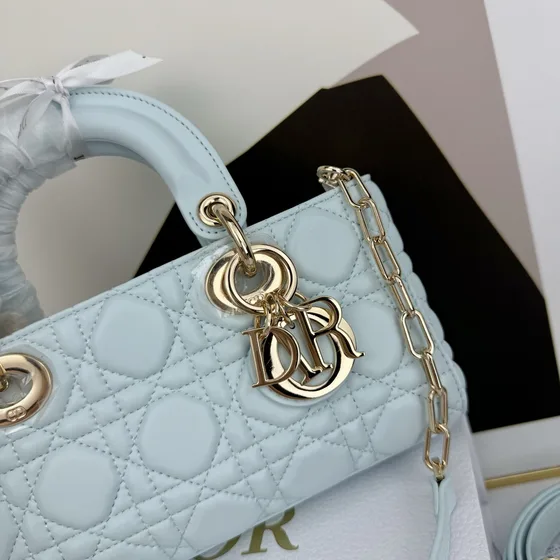 Dior Lady D-Joy Light Blå 22cm Tophåndtag