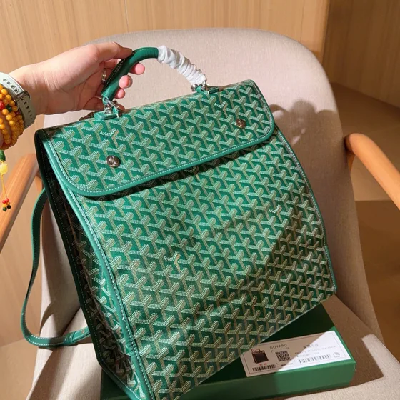 Goyard Saint L ger Green Backpack
