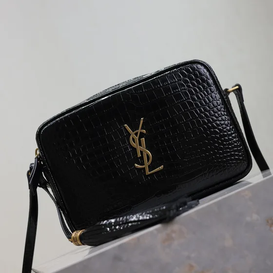 YSL Lou Camera Bag Black Crossbody