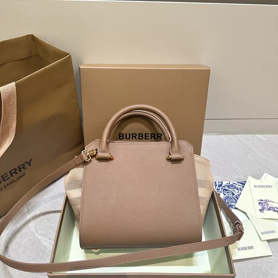 Burberry Hackberry Tote Light Marrom Bolsa tote