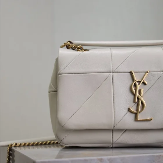 YSL Jamie 4.3 Weiß Schultertasche