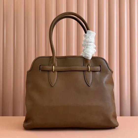 Miu Miu Adventure Nappa Leather Tote Bag Brown Tote Bag