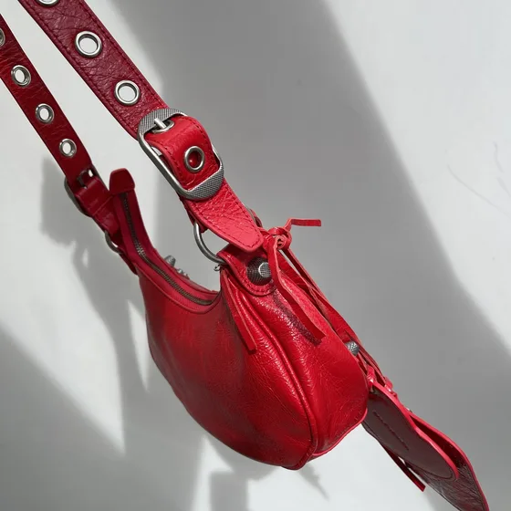 Balenciaga Le Cagole Shoulder Bag Red Shoulder Bag