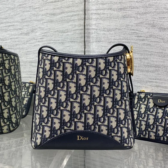 Dior Dior C'Est Medium Bolsa balde Azul Bolsa de ombro