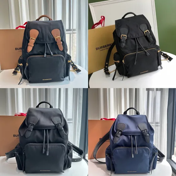 Burberry Rucksack Backpack Black 42x28x15cm Backpack