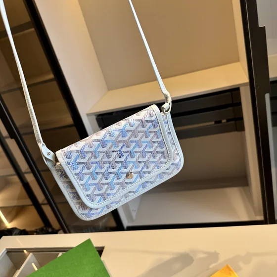 Goyard Plumet Pocket Tegnebog Hvid Crossbody