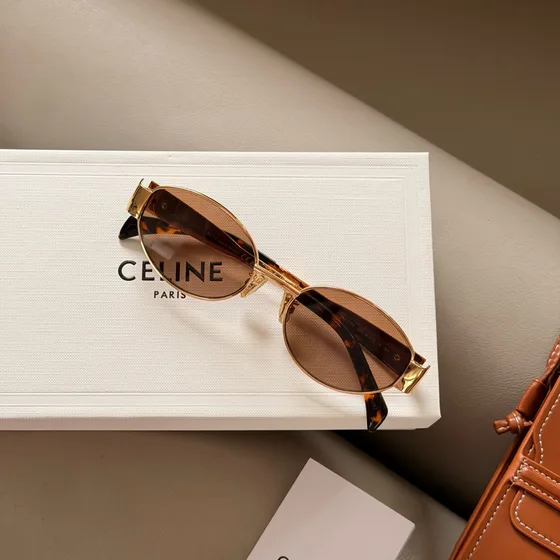 Celine Sunglasses Phone Pouch Tan Crossbody
