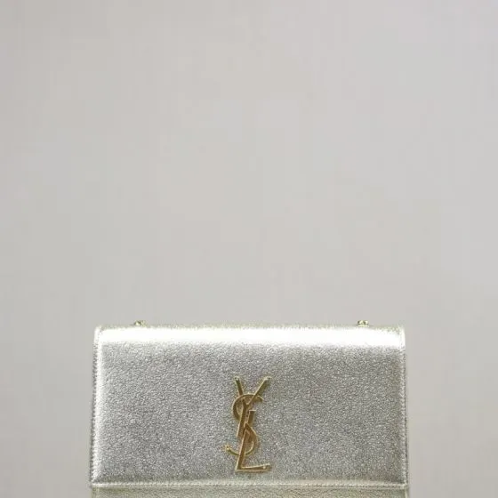 YSL Cassandre Chain Wallet Gold Woc