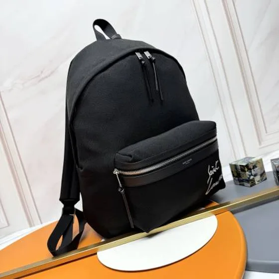 Saint Laurent Sac à dos Noir toile everyday