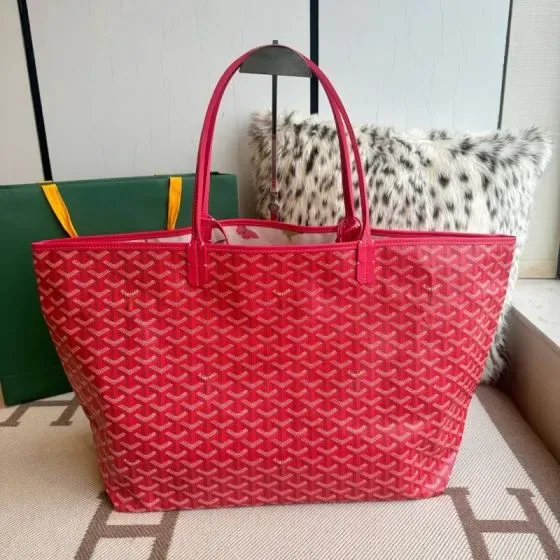 Goyard Saint Louis Gm Red Tote Bag