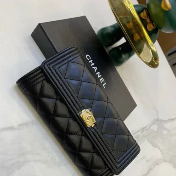 Chanel Boy Black Clutch
