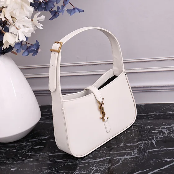 YSL Le 5 7 Hobo Bag White Hobo