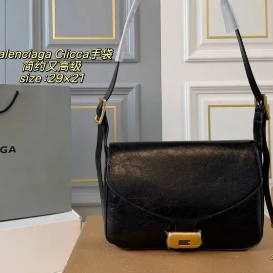 Balenciaga Clicca Black 29x21cm Crossbody