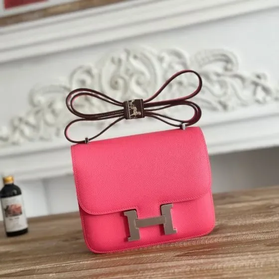 Hermes Constance Fuchsia Crossbody