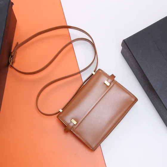 YSL Manhattan Shoulder Bag Brown Shoulder Bag