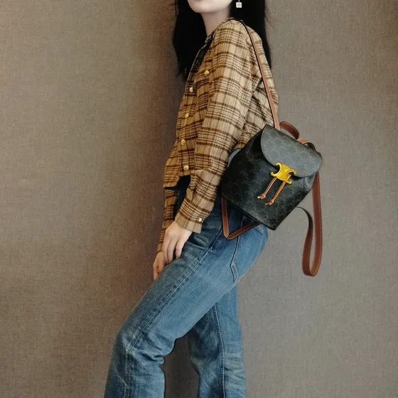 Celine Triomphe Backpack Tan Backpack