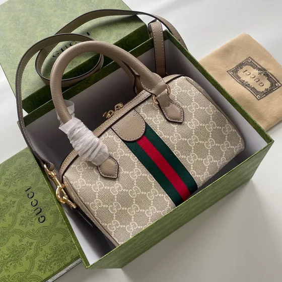 Gucci Ophidia Gg Mini Anse supérieure Bag Beige Anse supérieure