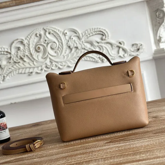 Hermes Mini 24/24 Бежевый Верхняя ручка