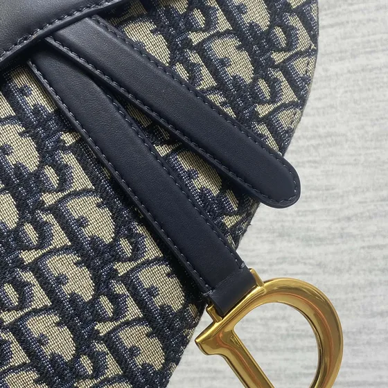Dior Saddle Bag Marineblå Blå Skuldertaske