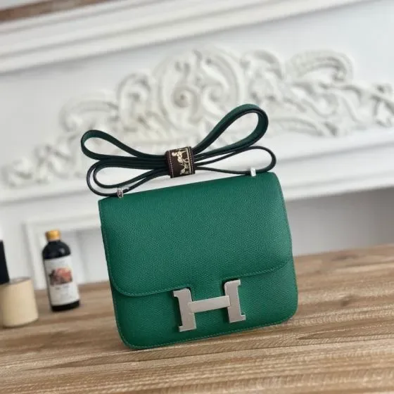 Hermes Constance Grün Crossbody