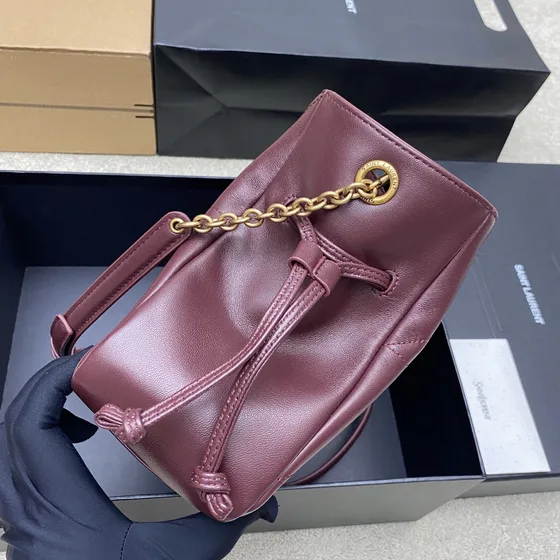 YSL Jamie 4.3 Shopping Bag Borgoña Bolso bandolera