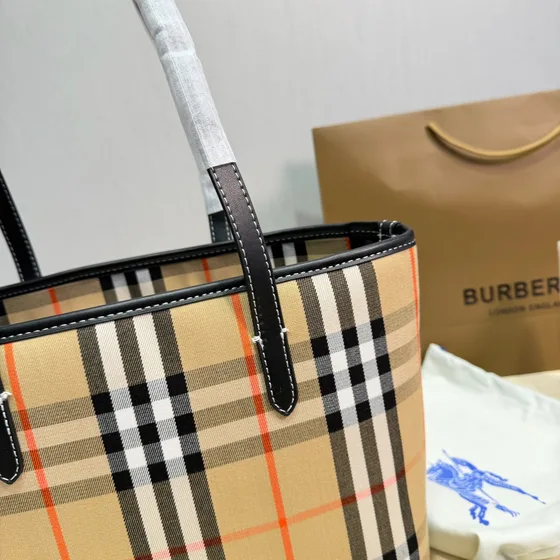Burberry Check Tote Archive Бежевый Сумка-шоппер
