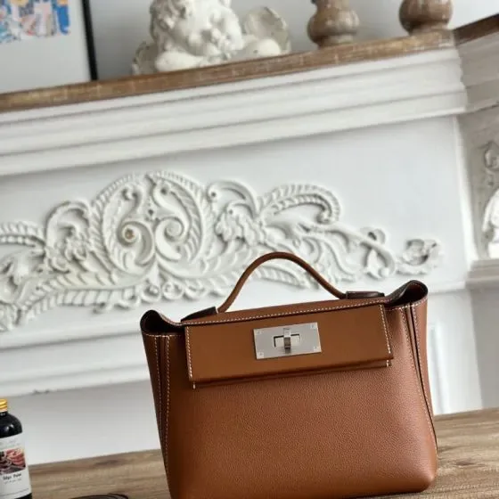 Hermes Kelly 2424 Brown Top Handle
