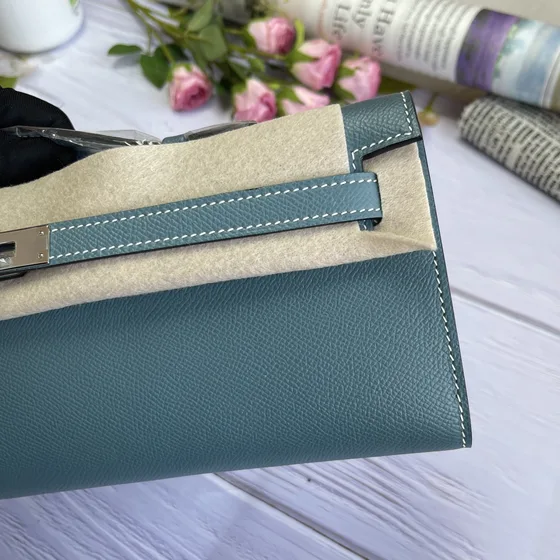 Hermes Kelly Cartera Azul Cartera