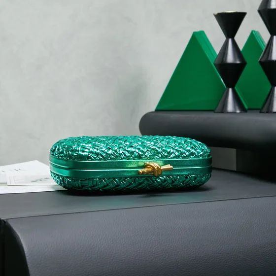 Bottega Veneta Knot Minaudiere Riñonera Emerald Verde Riñonera