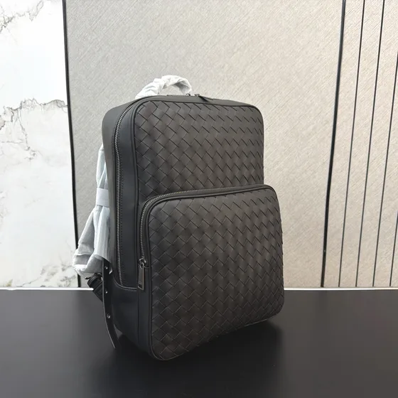 Bottega Veneta Intrecciato Backpack Black Backpack