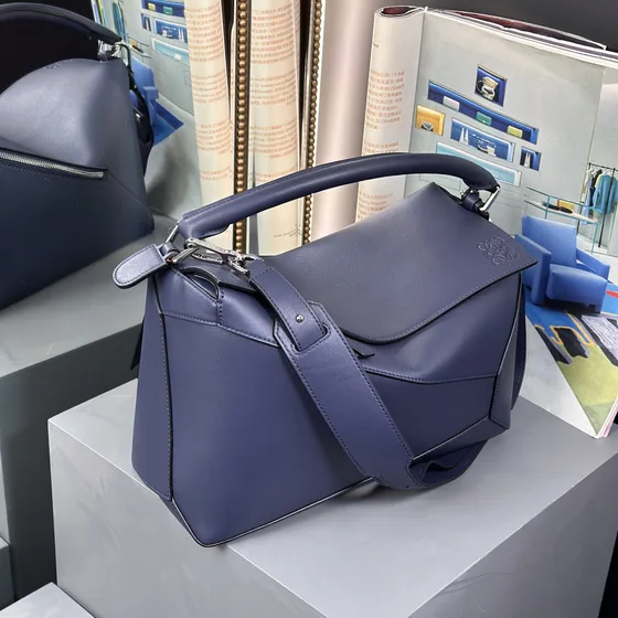 Loewe Puzzle Edge Bag Bleu marine Bleu Anse supérieure