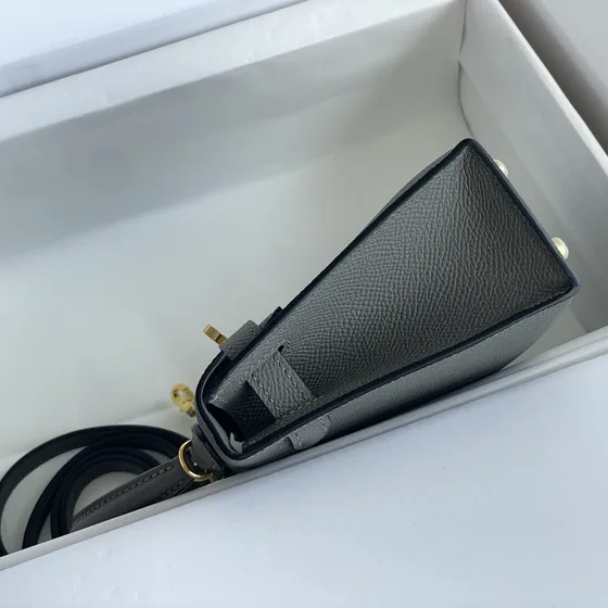 Hermes Kelly Mini Ii Gray Top Handle