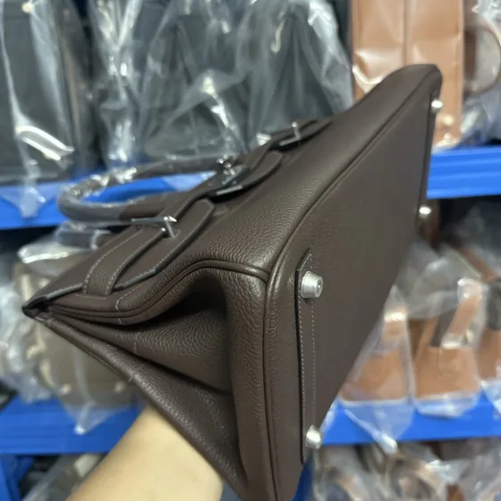 Hermes Shoulder Birkin Nâu Top Handle