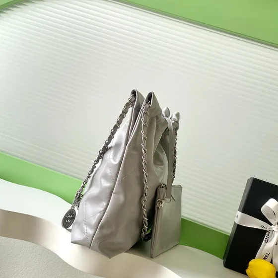 Chanel 22 Bag Gray Shoulder Bag