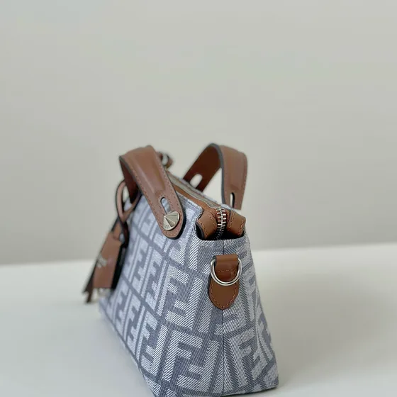 Fendi By The Way Mini Light Biru/Coklat Top Handle