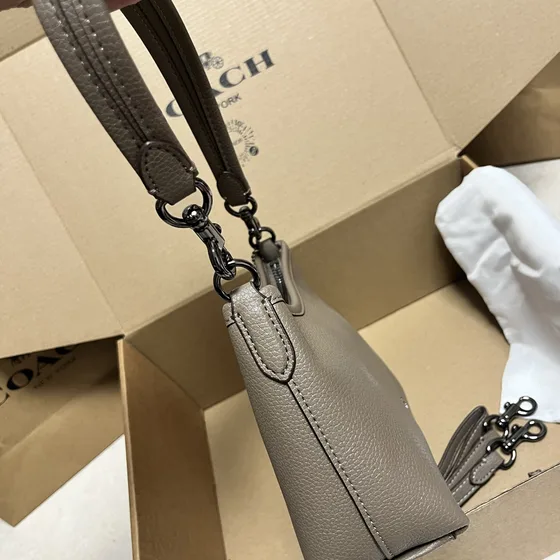 Coach City Mini Crossbody Bag Grey Taupe Shoulder Bag