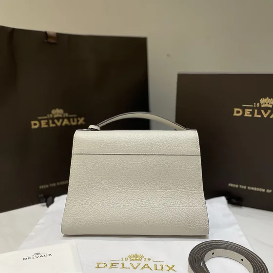 Delvaux Brillant White Top Handle