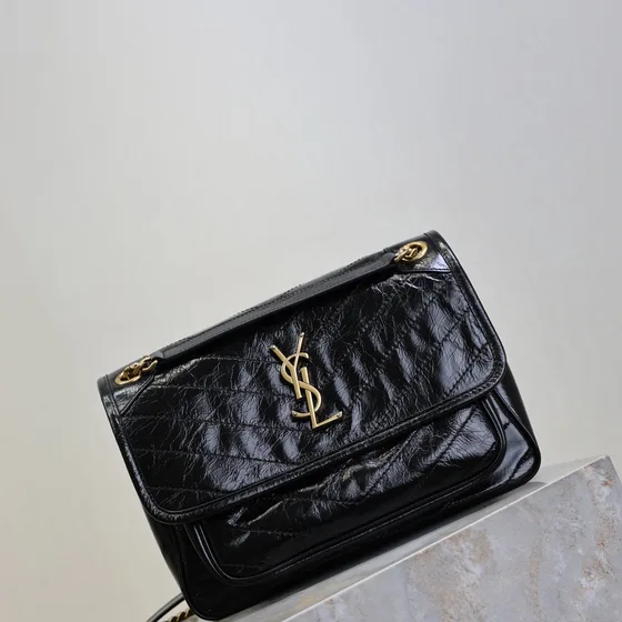 YSL Niki Black Shoulder Bag