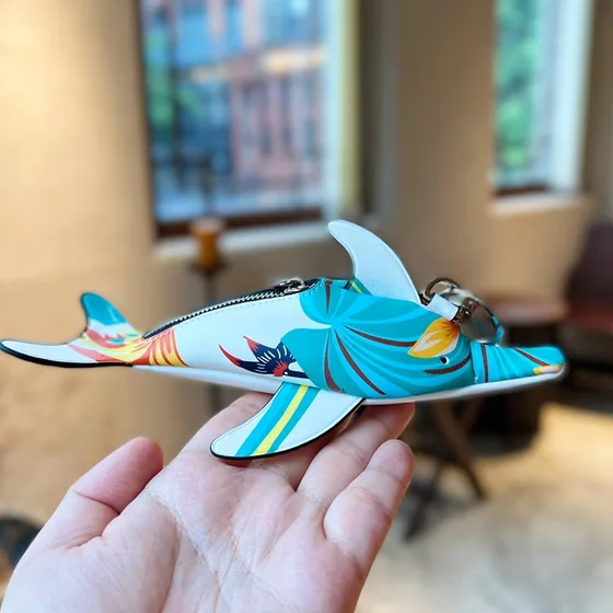Loewe Dolphin Pouch Charm Multiwarna Pouch