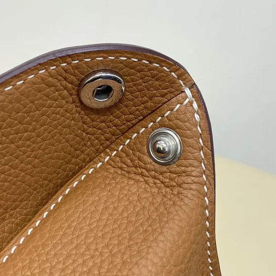 Hermes Videpoches Gold Etoupe Brown Belt Bag Crossbody