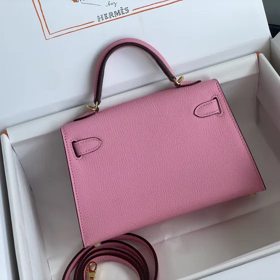 Hermes Mini Kelly Pink Top Handle
