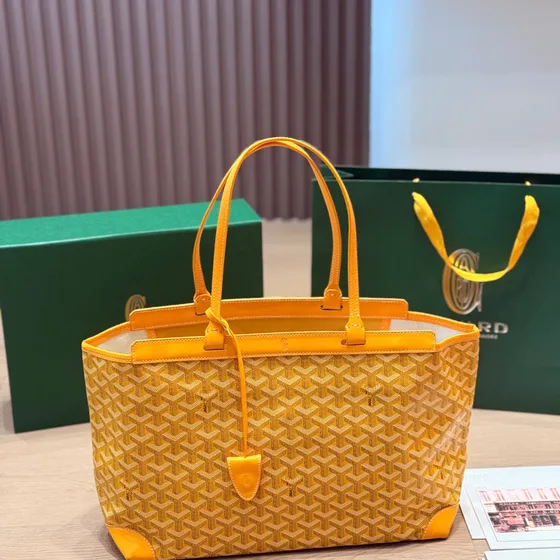 Goyard Bellechasse Kuning Tote Bag