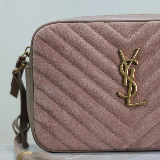 YSL Lou Camera Bag Rose Crossbody
