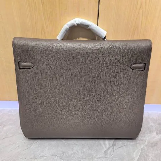 Hermes Kelly Depeches Etoupe 36x29x6cm business