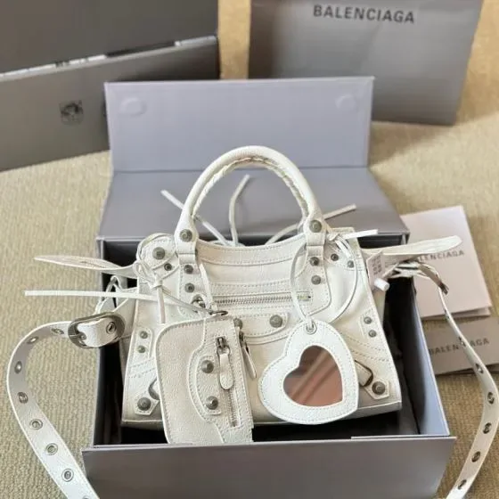 Balenciaga Neo Cagole City White Top Handle