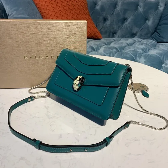 Bvlgari Serpenti Forever Teal Crossbody