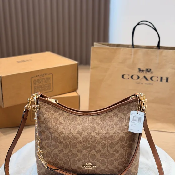 Coach Zip Top Bolso cruzado In Signature Lona Khaki/Saddle Crossbody