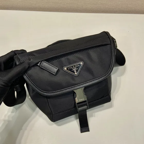 Prada Re-Nylon Small Shoulder Bag Black Crossbody