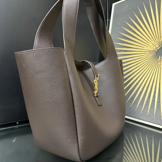 YSL Le 5 7 Soft Tote Bag Coffee Shoulder Bag